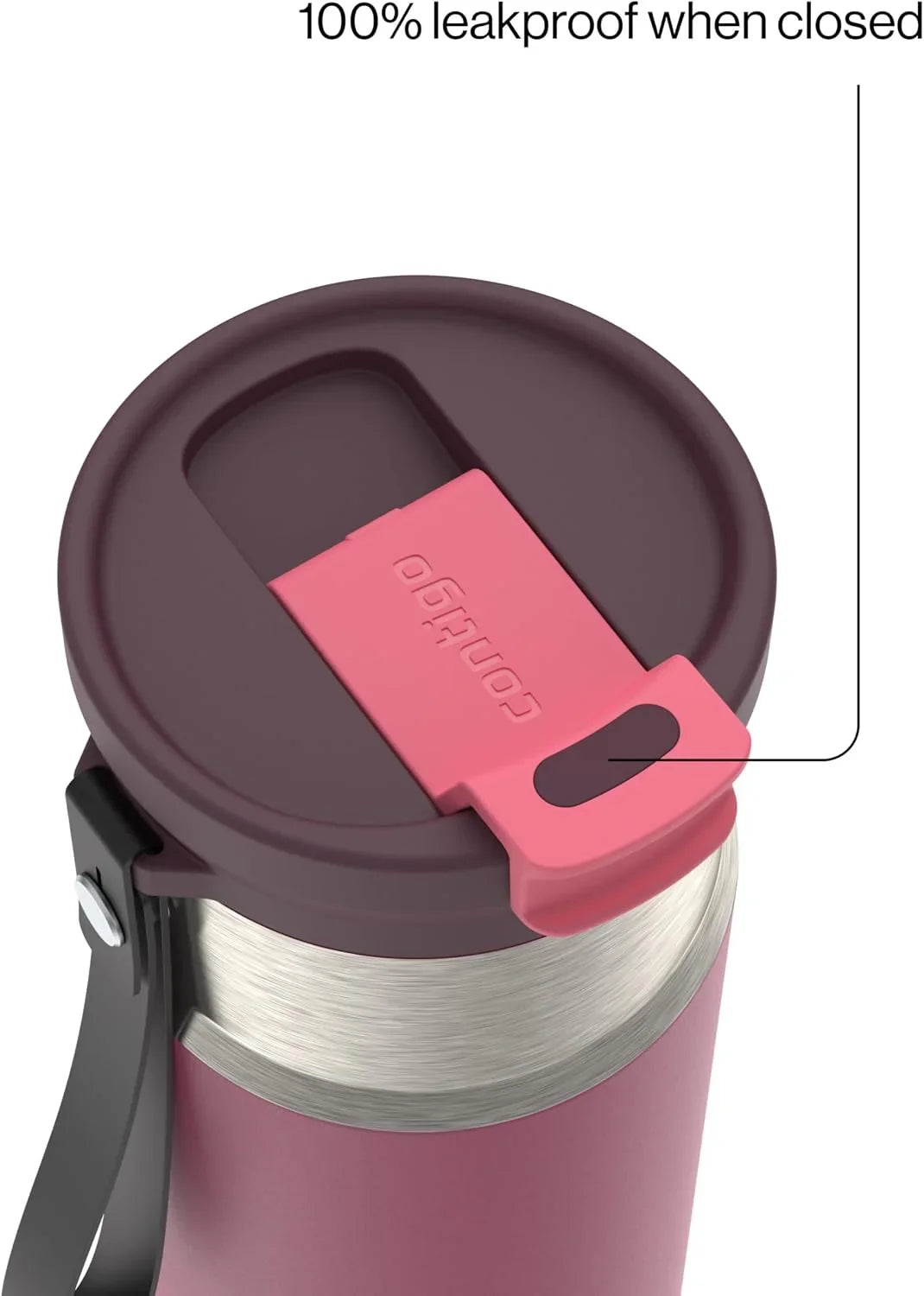 Contigo DualSip 16 oz Compact Stainless Steel Vacuum-Insulated Water Bottle with 2-in-1 Leakproof Lid (Straw or Spout), BPA-Free & Lead-Free, Dishwasher Safe