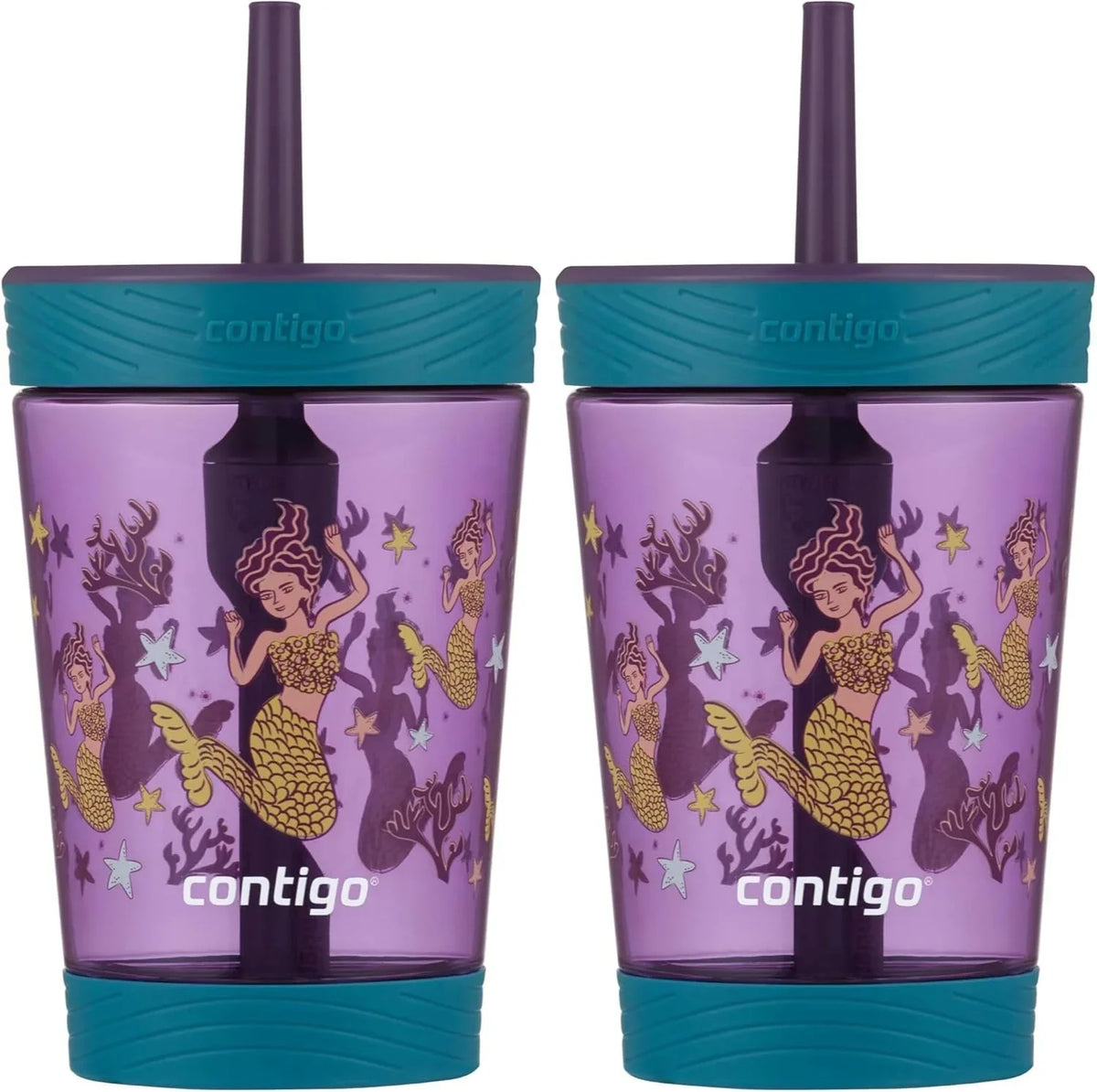 Contigo Kids Spill-Proof Tumbler with Straw 14 oz. 2 Pack