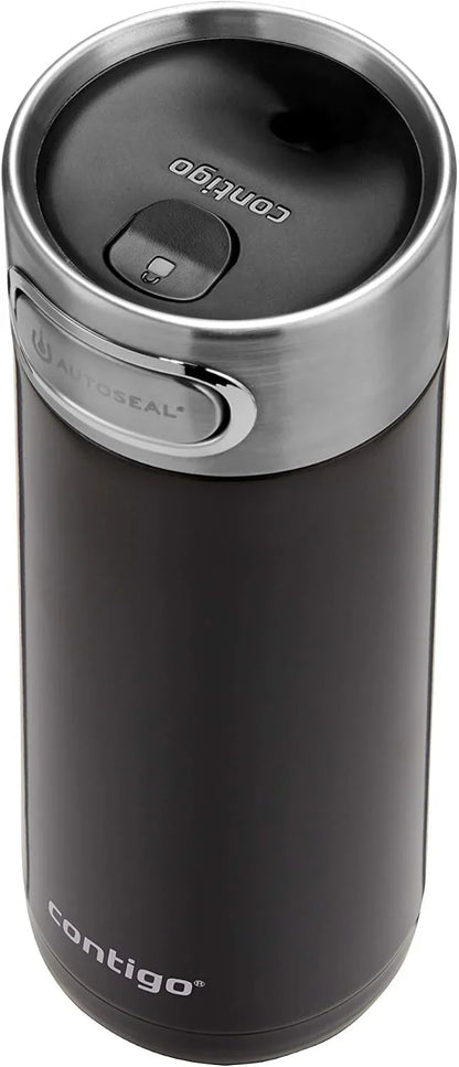 Luxe Autoseal Travel Mug, Stainless Steel Thermal Mug, Vacuum Flask, Leakproof Tumbler, Dishwasher Safe, Coffee Mug with BPA Free Easy-Clean Lid, 360 ml