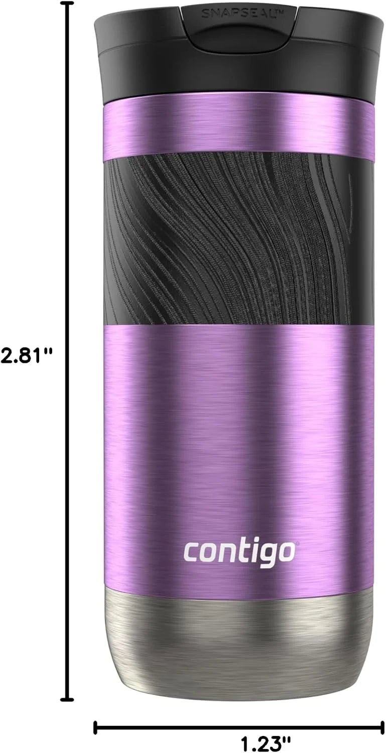 Contigo Byron 2.0 Stainless Steel Travel Mug with SNAPSEAL Lid and Grip 20oz. Juniper