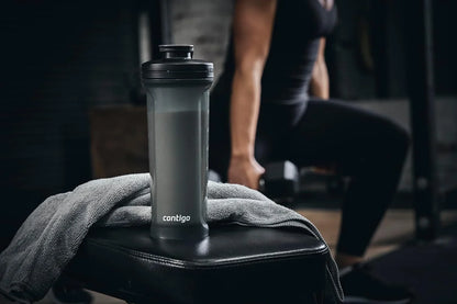 Contigo Shake & Go 2.0 Protein Shaker Bottle with Mixer Ball | Large BPA Free Blender | Ideal for Protein Powder, Nutrition Shakes or Smoothies | Leak Proof Sports Bottle | 820 ml
