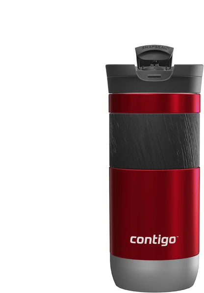 Contigo Byron 2.0 Thermo, Stainless Steel Insulated Snapseal Closure, Coffee Mug to go, 100% Leak Proof, Dishwasher Safe lid, BPA Free, Keeps Warm up to 6 Hours, 470 ml